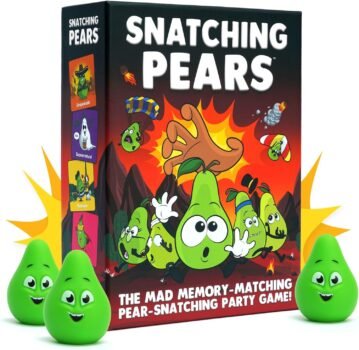 Snatching Pears! – The Hilarious Memory-Matching, Pear-Snatching Party Game | Family Board Game for Kids, Teens & Adults | 2-6 Players, Age 7+
