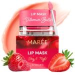 MAREE Lip Mask Overnight - Lip Moisturizer For Very Dry Lips - Hydrating Lip Butter Balm with Hyaluronic Acid & Collagen - Overnight Lip Treatment - Lip Sleeping Mask Repair - Hidratante de Labios