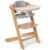 Cowiewie 3-in-1 Convertible Wooden High Chair – Grey