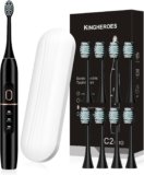Electric Toothbrush Set – 8 Heads, Travel Case, 60-Day Battery