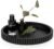 Modern Oval Concrete Tray – Black Decorative Centerpiece