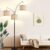 3-Light Arc Floor Lamp Dimmable Modern Standing Lamp