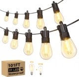 Outdoor Vintage LED String Lights – Waterproof Patio & Garden Set