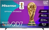 55-Inch Mini-LED 4K QLED Smart TV with Dolby Vision & Game Mode