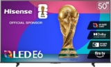 Hisense 50-Inch E6 Cinema Series Hi-QLED 4K Smart TV – Dolby Vision & Atmos