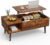 Lift-Top Coffee Table with Storage Shelf – Brown