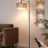 3-Light Arc Floor Lamp Dimmable Modern Standing Lamp