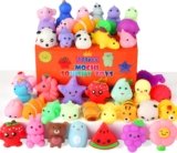 30-Pack Kawaii Squishy Toys – Mini Animals & Mochi
