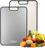 Titanium Cutting Board – Double Sided Food Grade Large Kitchen Chopping Board 16×11 Inch