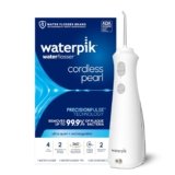 Waterpik Cordless Pearl Water Flosser – Rechargeable Portable Flosser for Travel and Daily Care