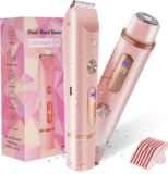 2-in-1 Waterproof Women’s Hair Removal Trimmer for Full Body & Sensitive Area Grooming