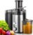 Qcen 800W Centrifugal Juicer Machine Wide Mouth Stainless Steel Juice Extractor