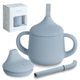 Moonkie 3-Stage Silicone Baby Sippy Cup – 4oz