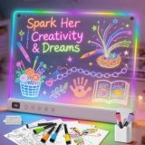 LED Drawing Board – 16″ Glow Doodle Tablet for Kids