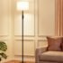 Arc Floor Lamp with Remote & Adjustable Lighting – Boho Farmhouse Style