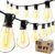 60FT LED Outdoor String Lights Waterproof Patio Edison Bulb Set