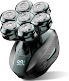 7D Electric Head Shaver for Bald Men with Waterproof Design & Fast Charging Display