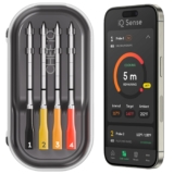 CHEF iQ Sense Smart Wireless Meat Thermometer with 4 Probes & Unlimited WiFi Range