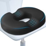 BlissTrends Donut Seat Cushion – Memory Foam Tailbone and Postpartum Pain Relief Cushion