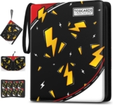 400-Pocket Trading Card Binder – Zipper Album with Removable Sleeves