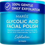 MAREE Glycolic Acid Exfoliating Pads – Acne & Pore Clearing Toner