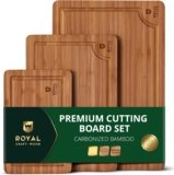 Royal Craft Wood Bamboo Cutting Board Set – Kitchen & Serving