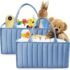 8-Pack Small Woven Gift Baskets with Handles & DIY Accessories