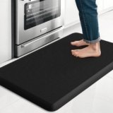 Cushioned Anti-Fatigue Kitchen & Desk Mat – 17.3″x28″, Black