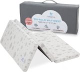Babylicious Trifold Waterproof Pack & Play Mattress Topper – 38″x26″