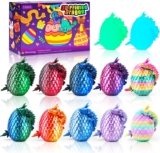 12pcs 3D Dragon Eggs – Easter Basket Toy Set for Kids