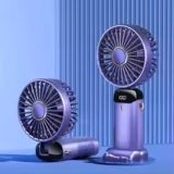 Portable Handheld Fan – Rechargeable LED Display Mini Cooler