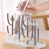 Baby Bottle Drying Rack – Tree-Shaped Dust-Proof Holder