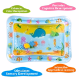 Baby Inflatable Water Play Mat – Tummy Time Activity Cushion for Infant and Toddler Early Development