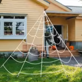 Extra Large Halloween Spider Web Deal | Spooky Ghost Indoor & Outdoor Decoration