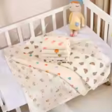Cotton Muslin Swaddle Blanket – Soft Newborn Receiving Blanket