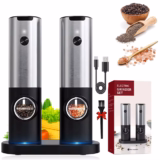 Electric Salt & Pepper Grinder Set – USB Rechargeable