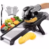 Stainless Steel Mandoline Slicer – 5 Blade Vegetable Cutter