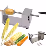 Tornado Potato Cutter – Manual Spiral Slicer Tool