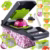 16-in-1 Professional Kitchen Slicer with Cleaver Blade, Multi-Function Food Chopper for Potatoes, Tomatoes, and Vegetables