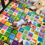 Double-Sided Baby Play Mat – Educational Foam Crawling Activity Rug